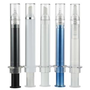 China Customized Colour 10ml Syringe Bottle Airless Empty Cosmetic Container for Beauty Care wholesale