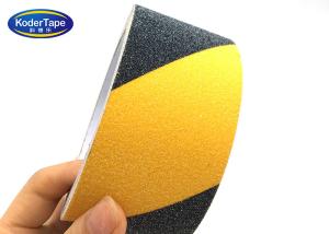 China Non Skid Anti Slip Tape Waterproof Abrasive Yellow And Black Caution wholesale