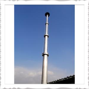 China Tripod Surveillance Camera 30FT 9M Telescoping Mast Pole wholesale