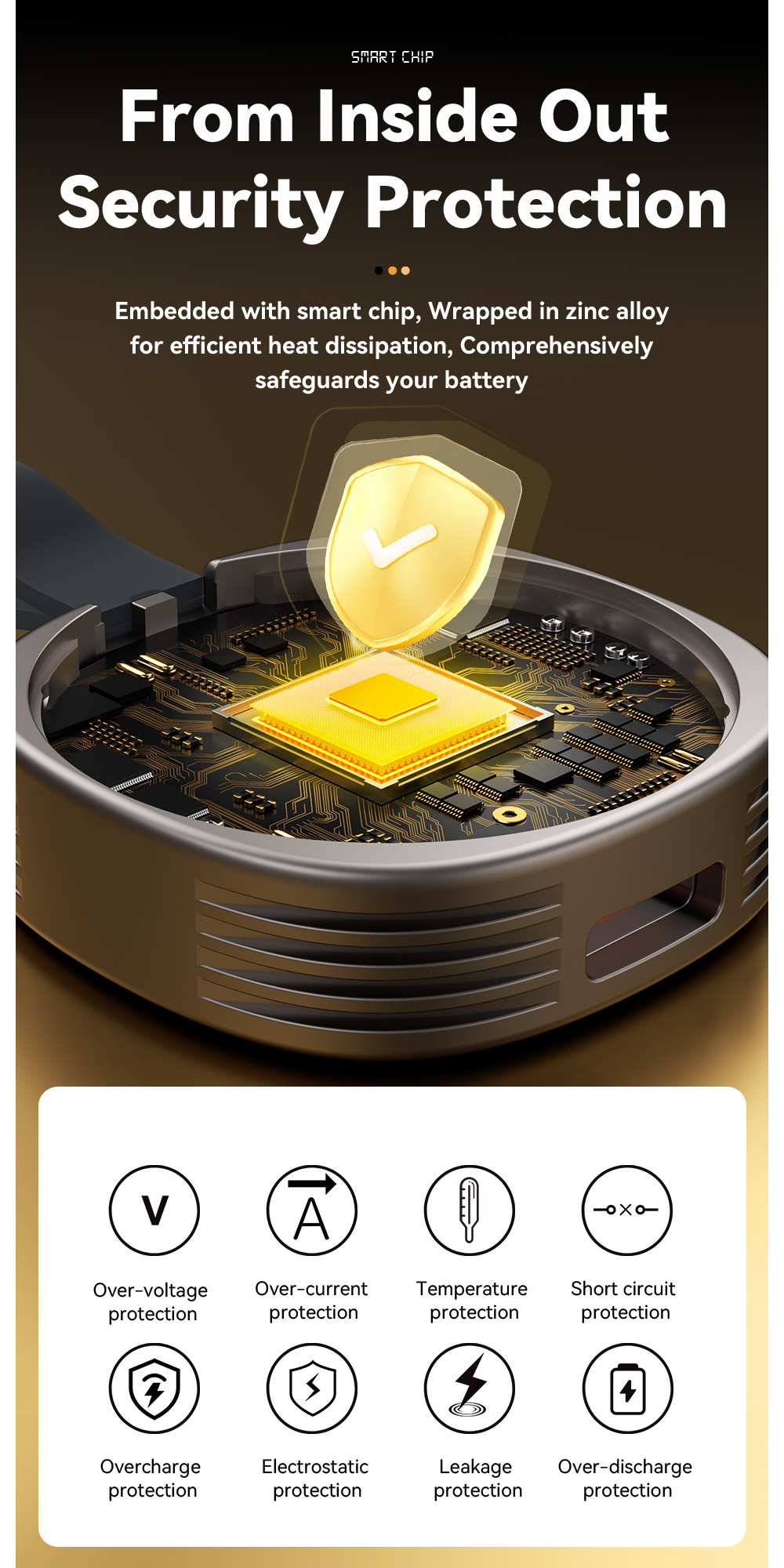 Magnetic Wireless Watch Charger Tarnish Color 5V/2A ES-WC13 Series