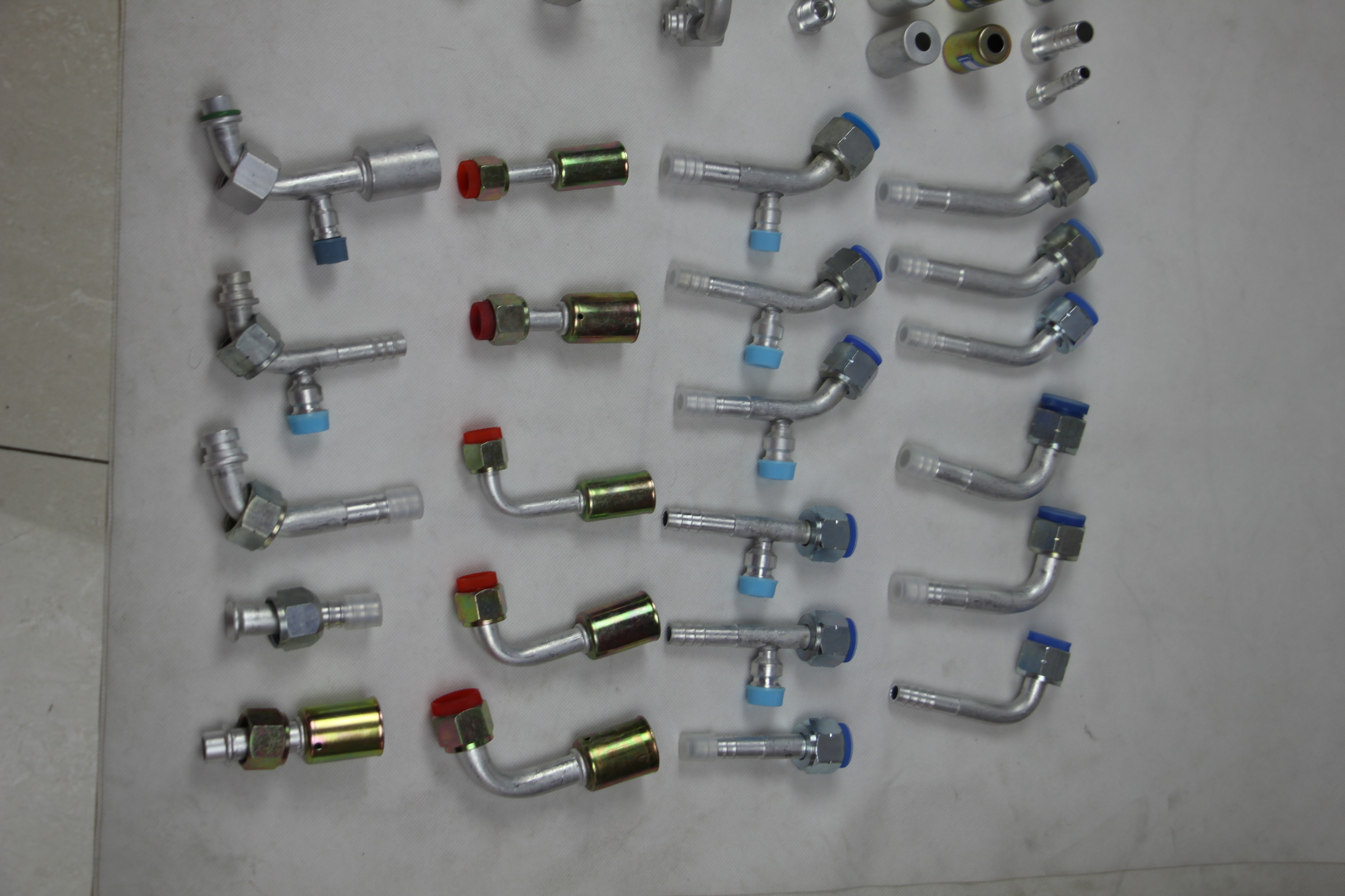 #6 #8 #10 #12 Straight Female O-Ring 7/8-14UNF Aluminium joint with iron cap auto air conditioning hose fitting