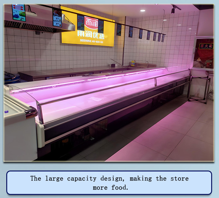 280L Meat Display Freezer 0 - 5 ℃ Electric Food Cooler Showcase Refrigerator