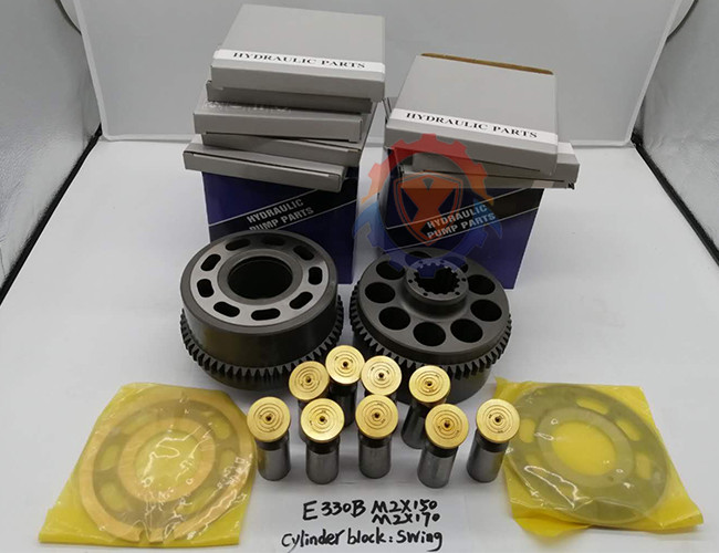 Steel Hydraulic Swing Motor Excavator Parts E330B M2X150 M2X170