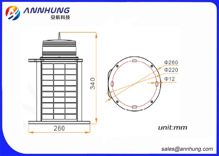 256 Characters Solar Marine Lights GPS Syn Function Recyclable Batteries