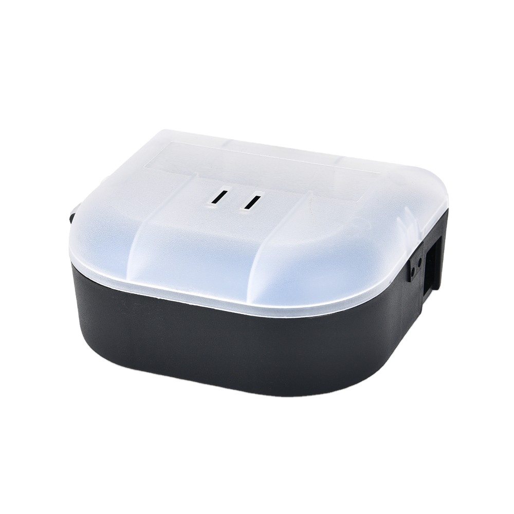 Transparent Lid Safe Mouse Mice Rat Bait Station Trap Box Catcher for Fragrance None