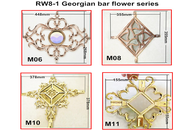 New design aluminum square bar decoration for home