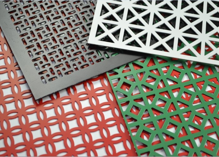 Decorative Perforated Metal Mesh Sheets 1m / 1.22m Width For Space Dividers