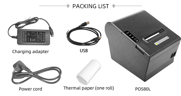 1- 80mm Kiosk Thermal X Printer Paper 80 Mm Barcode Thermal Printer Imprimante Thermique