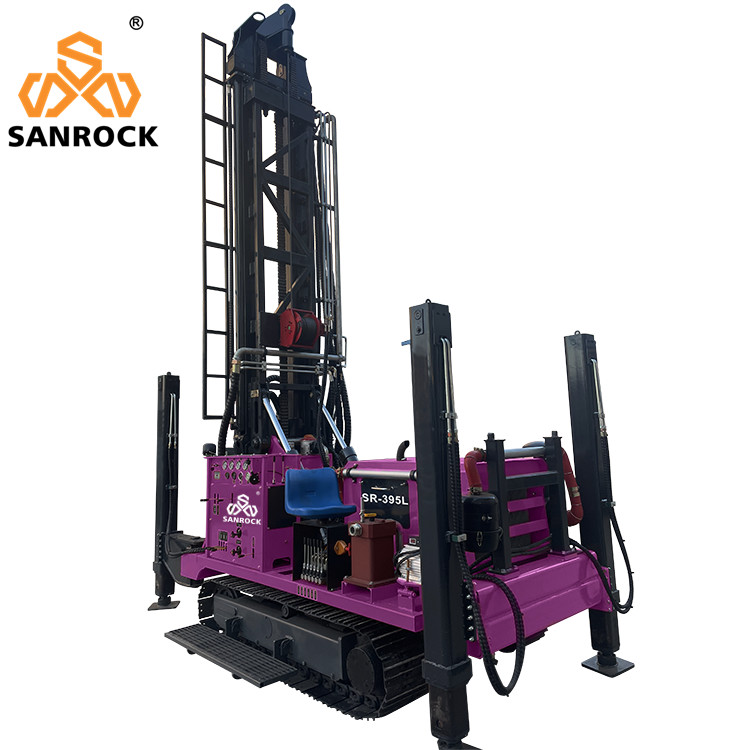 Mobile Water Well Drilling Machine Hydraulic Bore hole 400m Deep Water Well Drilling Rig