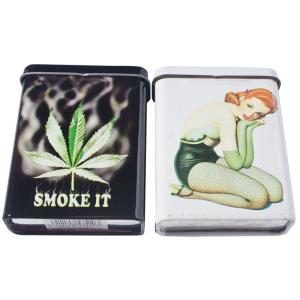 China Rectangle Metal Cigar Tin Container ,Cigar Packaging Tin Container wholesale