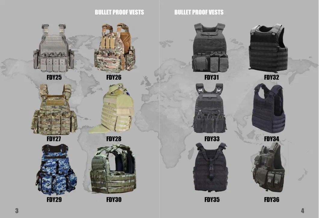 High Level Body Armour Bulletproof Vest with Adjustable Shoulder Straps