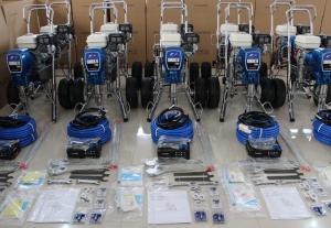 China Large Gasoline Powered Airless Paint Spraying Equipment With High Pressure Hose wholesale