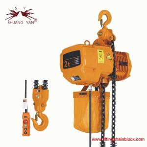 China 2 Ton / 19.6kN Switch-controlled or remote-Controlled Electric Chain Hoisting Equipment 220V-440V wholesale