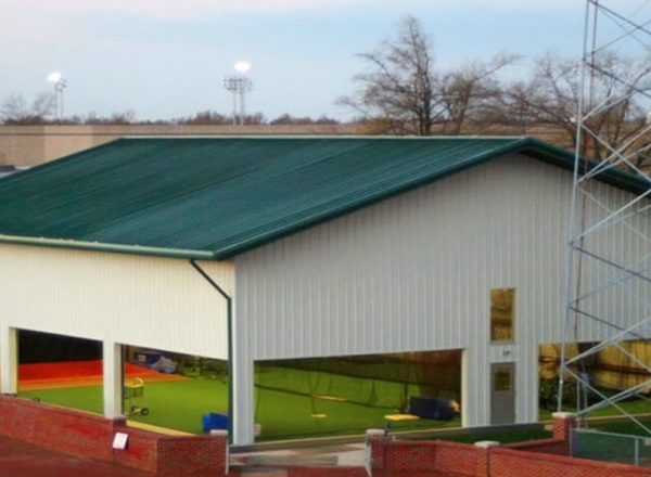 Aluminum Alloy Window Steel Fabricated Warehouse For Indoor Sport Court And Gymnasium Construction