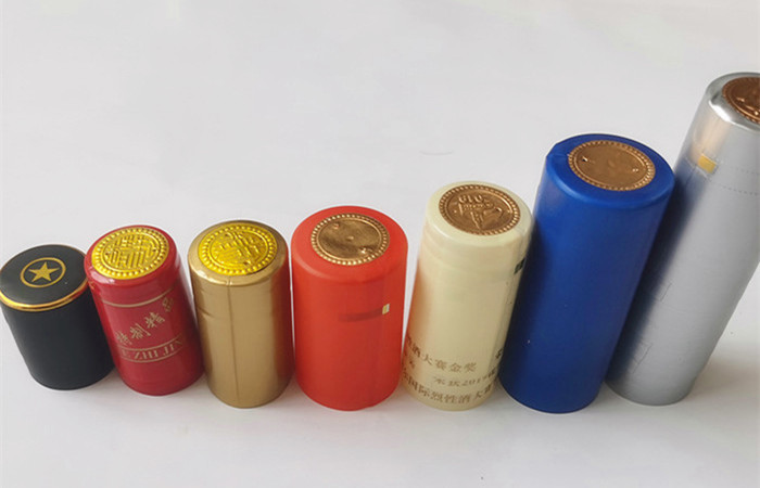PVC Heat Shrink Wine Bottle Shrink Caps Custom Color 34mm Dia Capsules