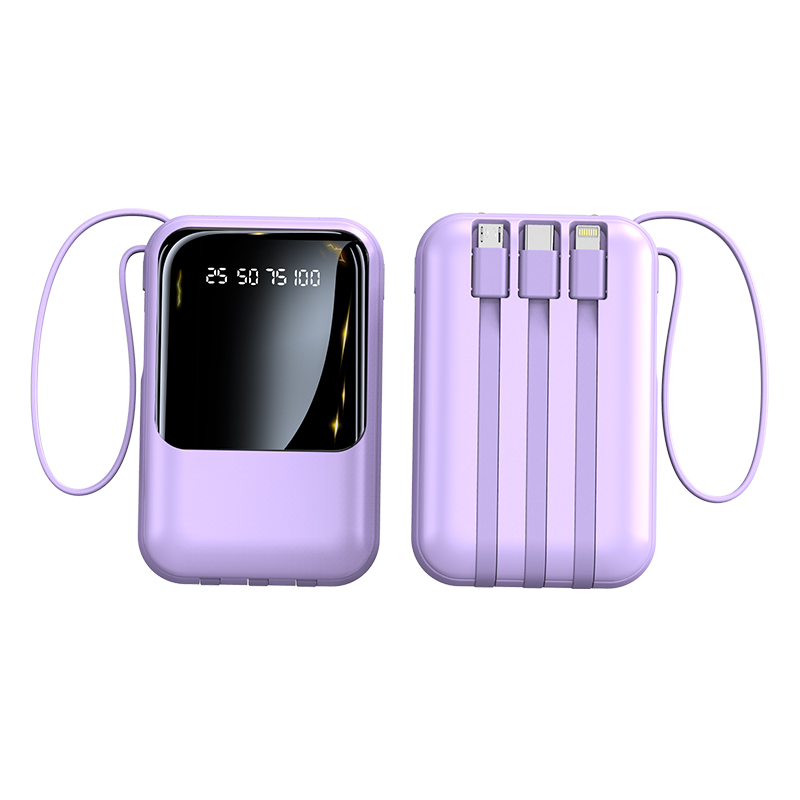Mini Power Bank 5V2A Phone Charger with 10000mah Capacity and Ultra Thin Design