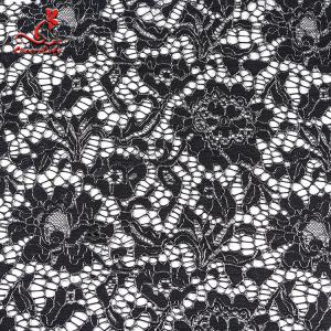 China African French Nylon Lace Fabric For Garment Light Color Fastness wholesale