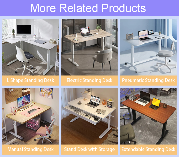 Height Adjustable Desk White Wooden Gaming Workstation for Improved Gaming Experience