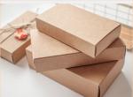 DIY Printing Small Drawer Brown Kraft Paper Gift Bags With Cover