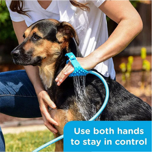 Customized Pet Hair Remover Glove Brush Lightweight Portable Dog Shower