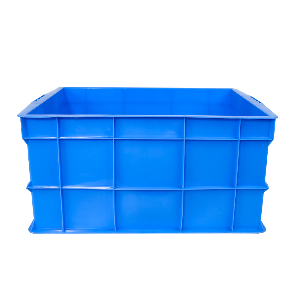 Customized Color Stackable Plastic Storage Crate Solid Moving Crate Vegetable Plastic Turnover Box