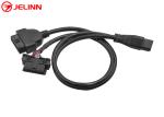 OBD 2 OBD2 Splitter Y Cable Male to Dual Female 16 Pin for Mazda Mitsubishi Cars