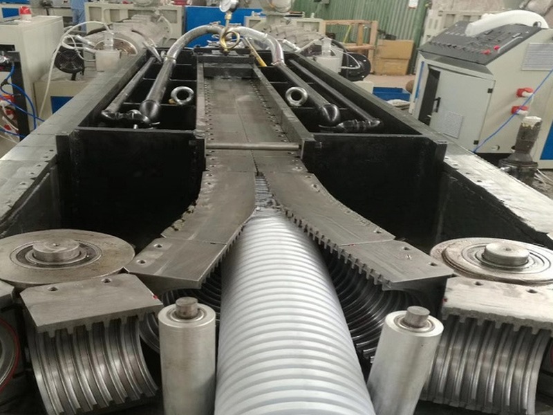 Flexible Operation PVC Single Wall Corrugated Pipe Extruder Machine