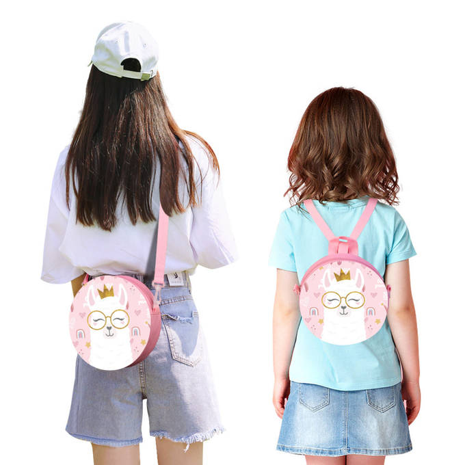 Blank Cute Crossbody Bag Small Round Sublimation Coin Purse For Ladies Or Students