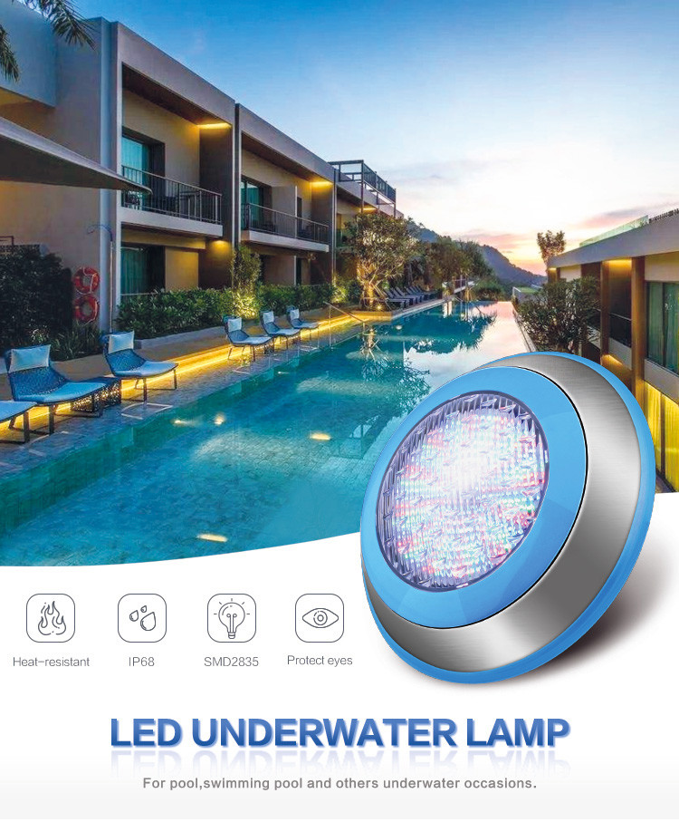 Swimming Pool Underwater LED Lights 25W With Remote Control Function