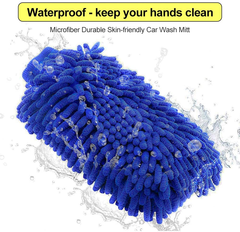 Lightweight Microfiber Car Wash Sponge Scratch Free Car Microfiber Sponge Portable