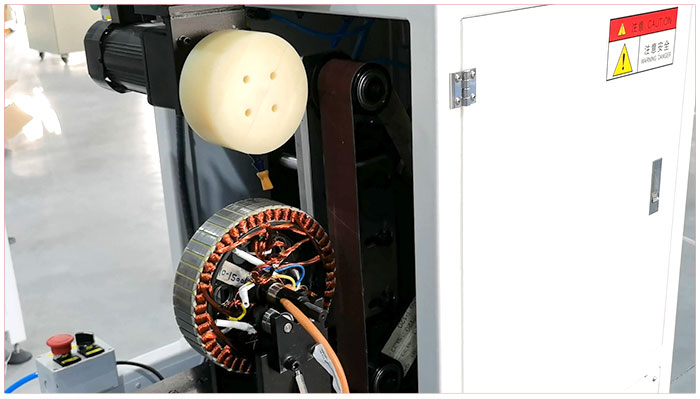 BLDC Wheel Hub Motor Stator OD Cleaning Machine For Varnish Removal