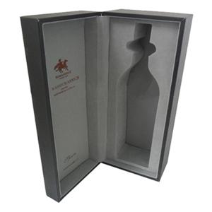 China Flip Lid Box Wine Gift Packaging Box With Flocking Blister Insert wholesale