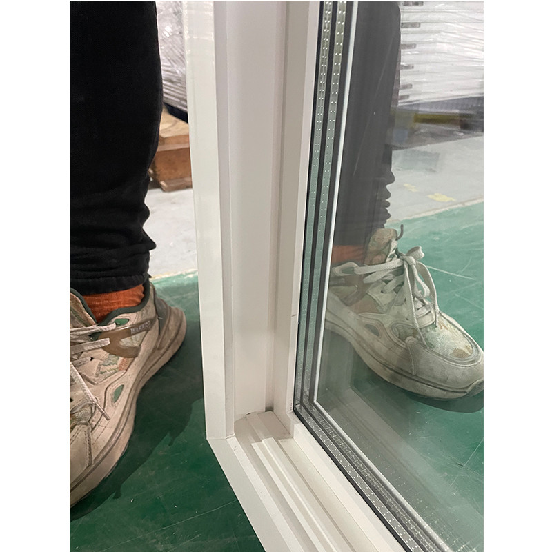 Double Glazed PVC Sliding Window Solutions 58mm/65mm/80mm/82mm Profile Series and Tempered Glass Design