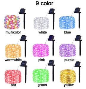 China 12M IP65 Solar Fairy Lights Outdoor For Christmas Holiday Tree wholesale