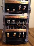 Jewellery Shop Acrylic Rotating Jewelry Display Stand 17" * 5" * 5'' For