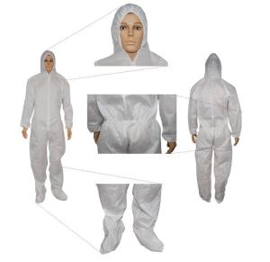 China Chemical Working White PP SMS Non-toxic Medical Coverall Suit wholesale