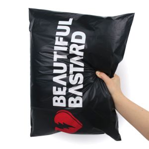 Black Waterproof Mailing Bags Biodegradable PLA PBAT Bag Customized