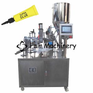 China SGS CE 450ml Tube Filling Sealing Machine Semi Auto Super Glue 0.2CBM/min wholesale