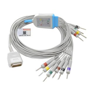 China Durable EKG Cable Leadwires Burdick Compatible Direct Connect Banana Plug wholesale