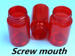 Supplement Vitamins Medicine Bottles 100ml Red Pill Bottle