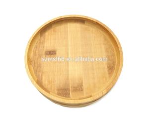 China Eco Friendly Bamboo Serving Tray Coaster , Round Bamboo Tray Shatterproof wholesale