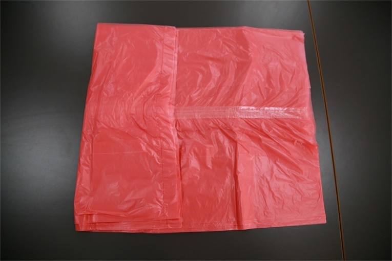 Water Soluble Red Dissolvable Laundry Bags / Disposable Soiled Linen Bag