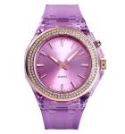 Cyber Celebrity Bracelet 1553 LED Women Watch Transparent Strap Relojes De Mujer
