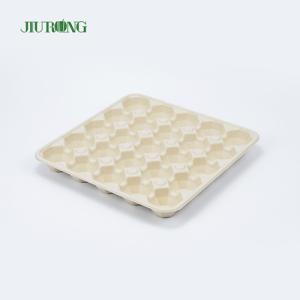 China Greaseproof Paper Sugarcane Food Container Recycled Biodegradable Egg Tray wholesale