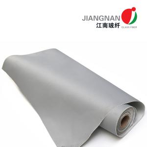 China 0.45mm 460gsm Grey PU Fiberglass Fabric For Welding Thermal Insulation wholesale