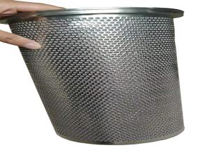 China 0.5m Filter Round Hole Perforated Metal Mesh Tubes wholesale