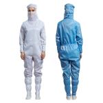 Hospital Surgical Anti Static Garments Used Long Sleeve White Cotton Gown