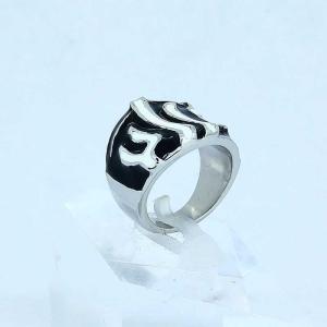 China Fashion 316L Stainless Steel Casting Clay CZ Stones Ring LRX318 wholesale