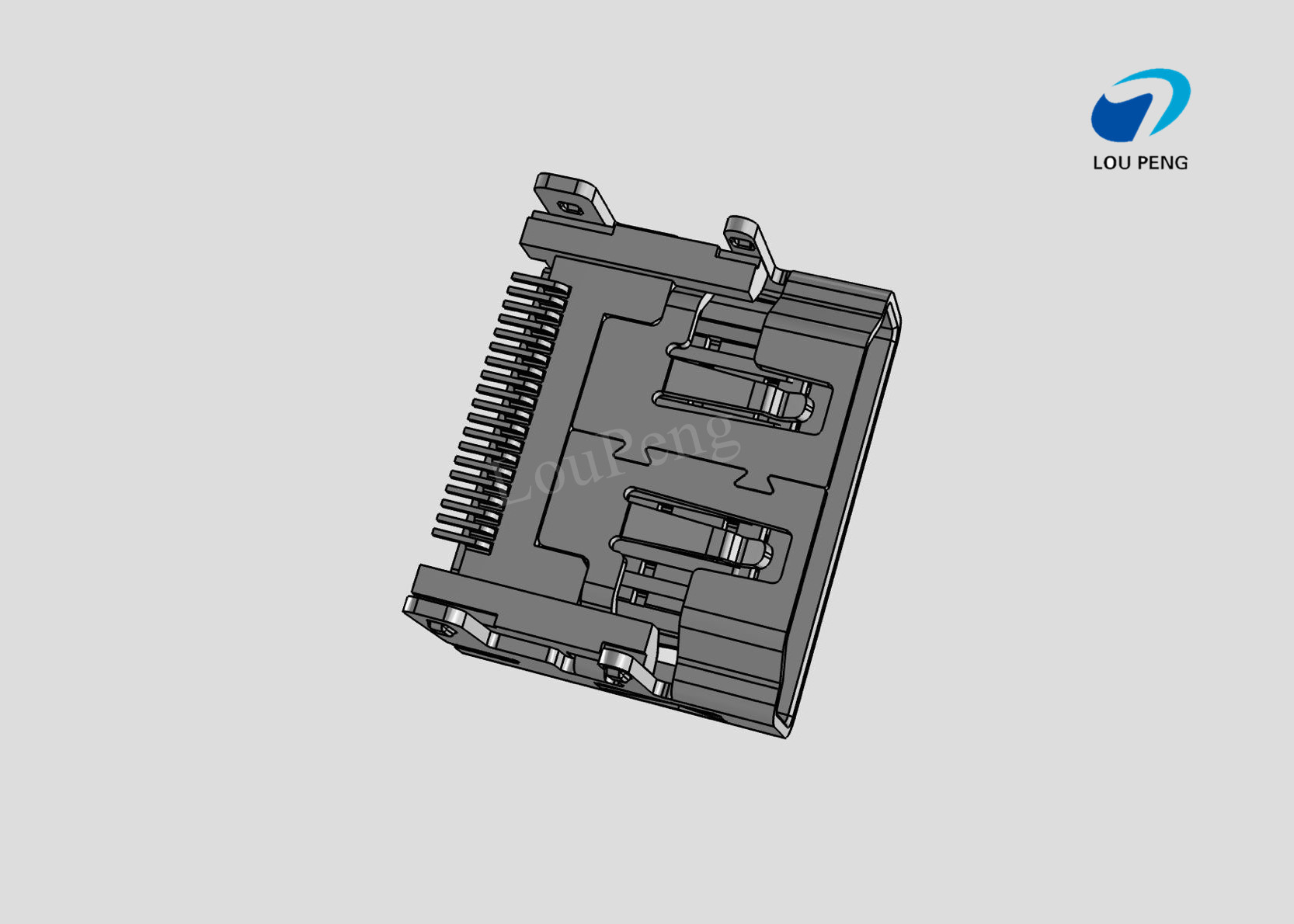 HDMI Connectors, Receptacle, Standard Profile, 1 Port, Top, Right Angle, Surface Mount, Tape