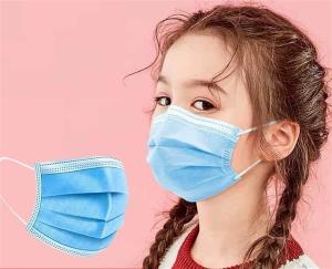 China Odorless 3 Ply Earloop Kids Protective Face Mask For Baby Children 145×95mm wholesale